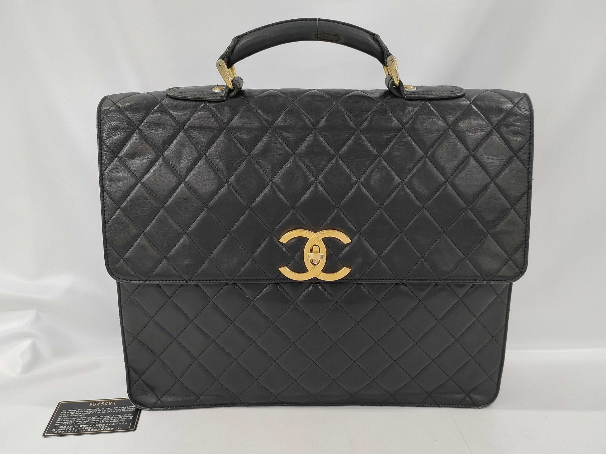 CHANEL Matrasse Brief Case Lambskin Business Bag