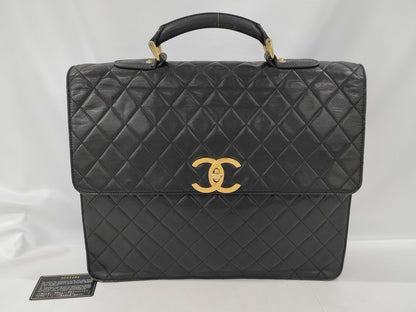 CHANEL Matrasse Brief Case Lambskin Business Bag