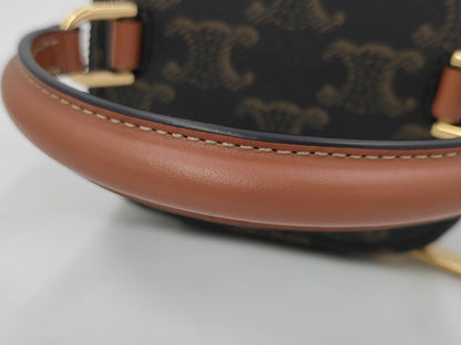 CELINE Triomphe Mini Vanity Bag with Strap