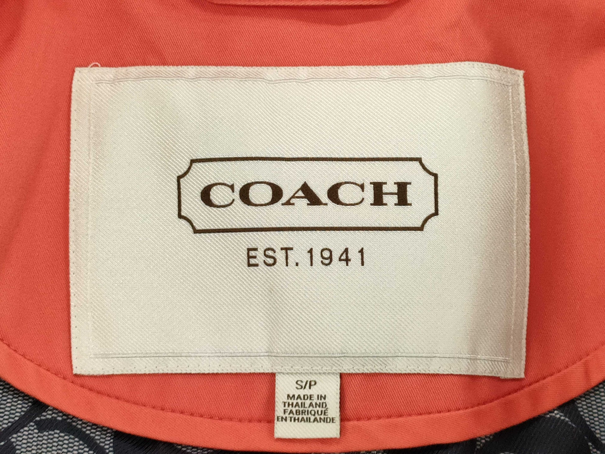 COACH Coach size S coat