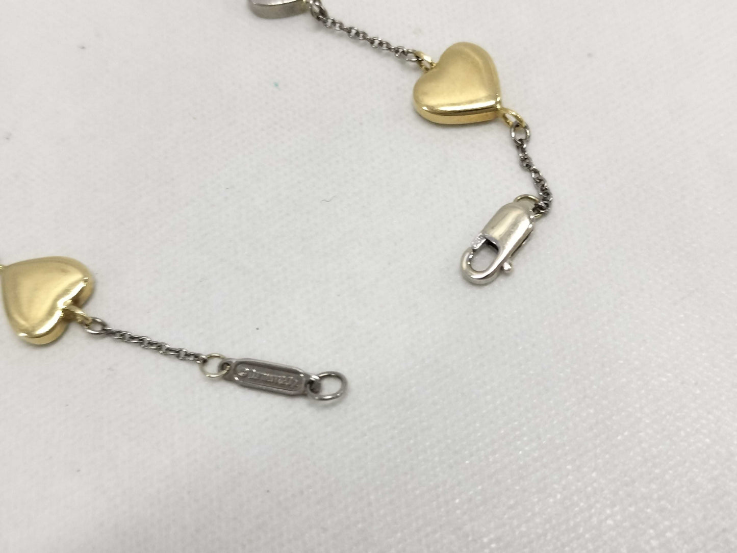 Tiffany & Co. Heart Bracelet/Bangle in Yellow Gold/White Gold 750 