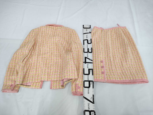 CHANEL Tweed Skirt Set with Coco Mark, 96P, P06423, Size 40, Other Apparel