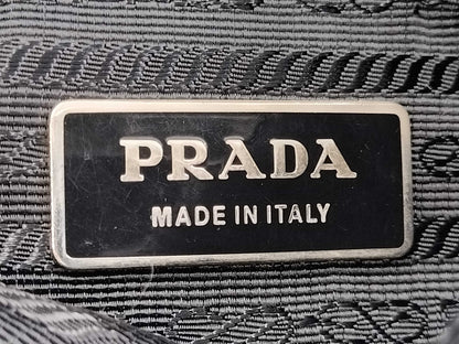 PRADA Prada Triangle Logo Black Shoulder Bag
