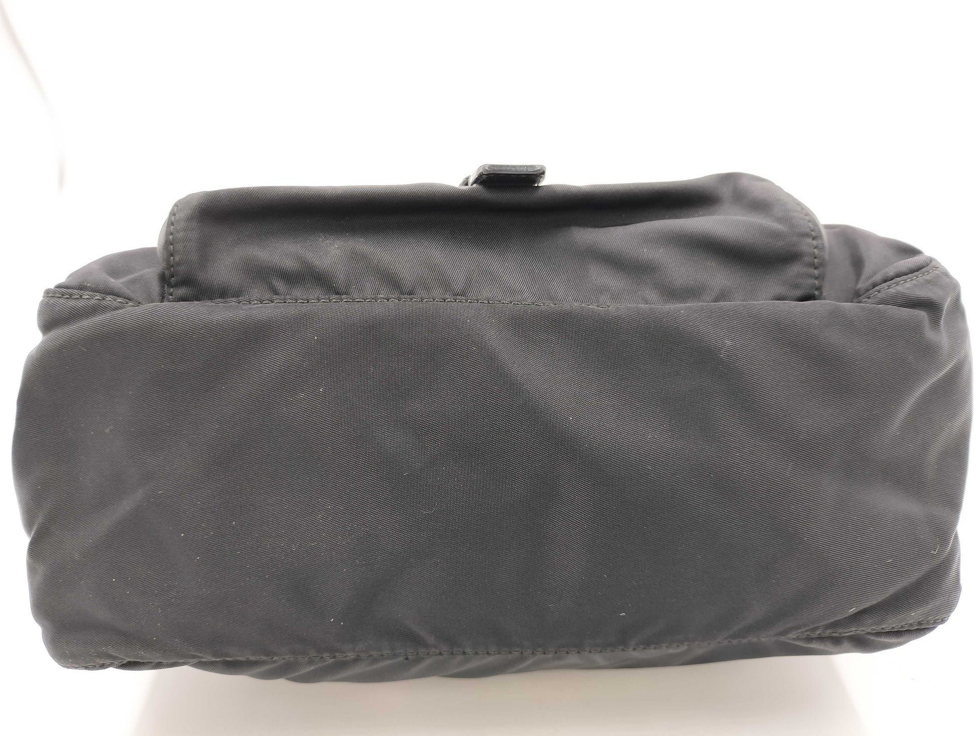 PRADA Prada Triangle Logo Black Shoulder Bag