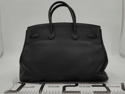 HERMES Birkin 35 Epsom Black F Handbag