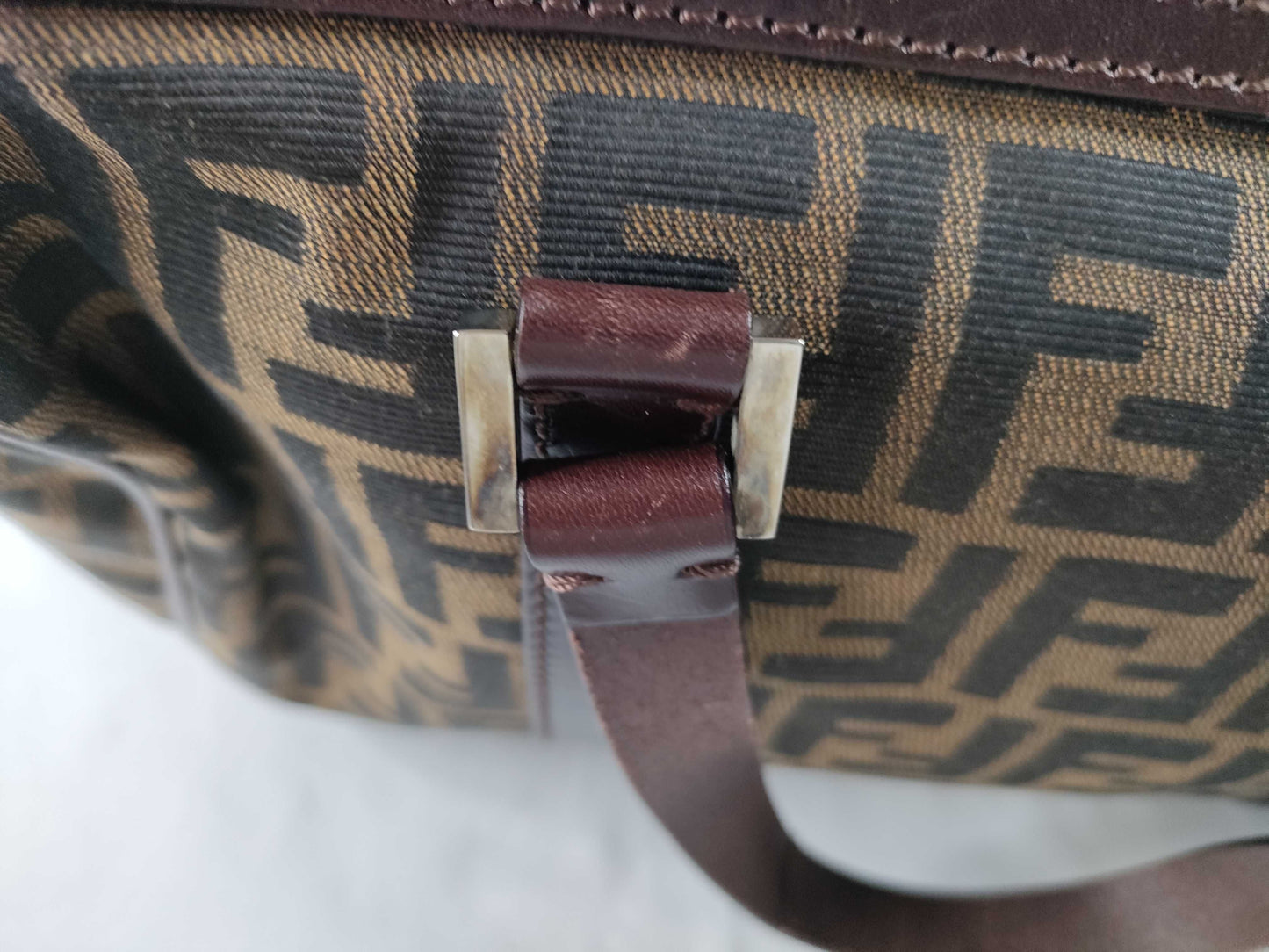 FENDI Zucca pattern mini Boston bag handbag