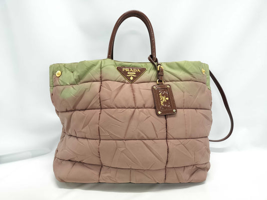 PRADA Nylon 2-Way Shoulder Handbag
