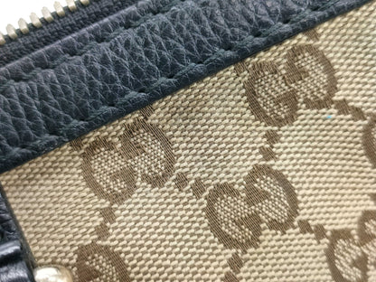 GUCCI GG Canvas Boston Bag with GG Pattern