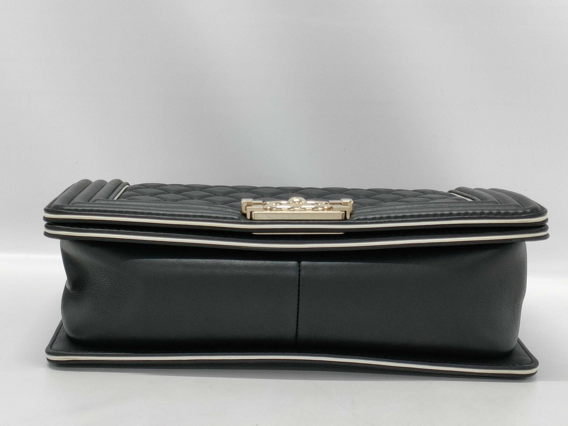 CHANEL Lambskin Boy Handle Shoulder Bag