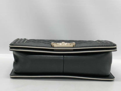 CHANEL Lambskin Boy Handle Shoulder Bag