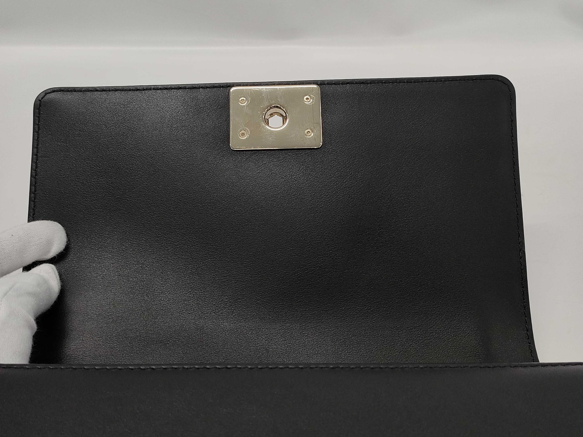 CHANEL Lambskin Boy Handle Shoulder Bag