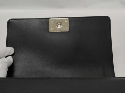 CHANEL Lambskin Boy Handle Shoulder Bag