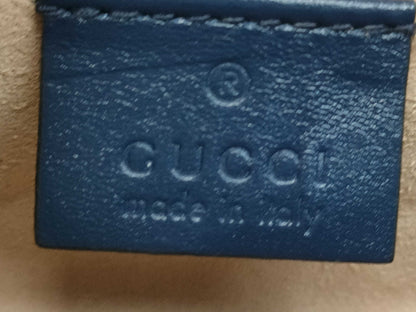 GUCCI GG Marmont Mini Shoulder Bag, Navy