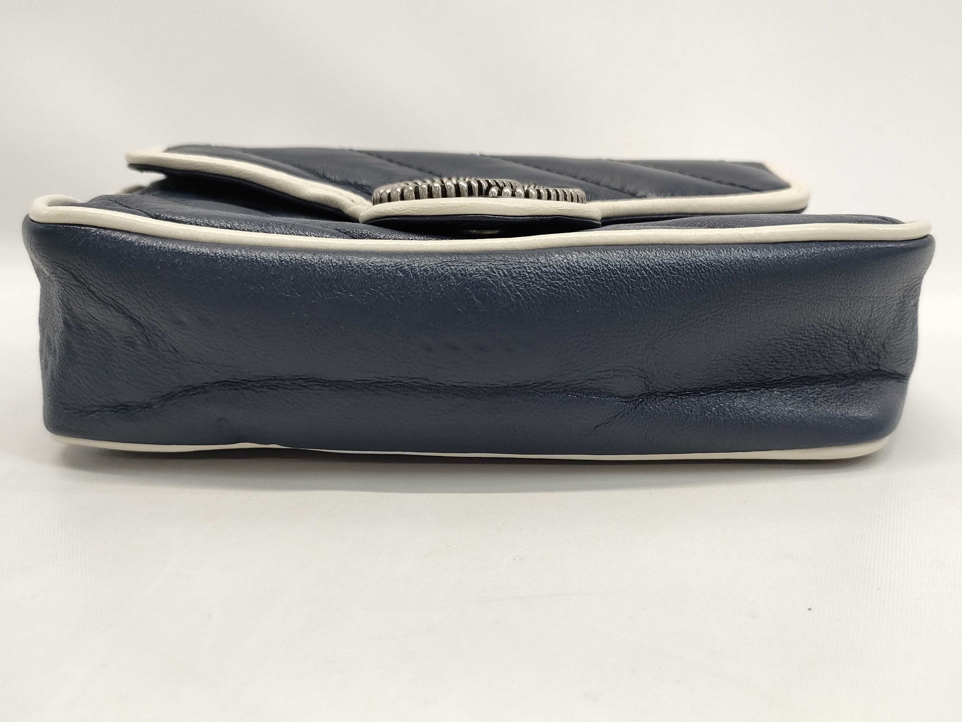 GUCCI GG Marmont Mini Shoulder Bag, Navy