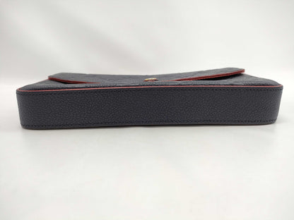 LOUIS VUITTON LV Empreinte Pochette Felicie Shoulder Bag Marine Rouge Shoulder Bag