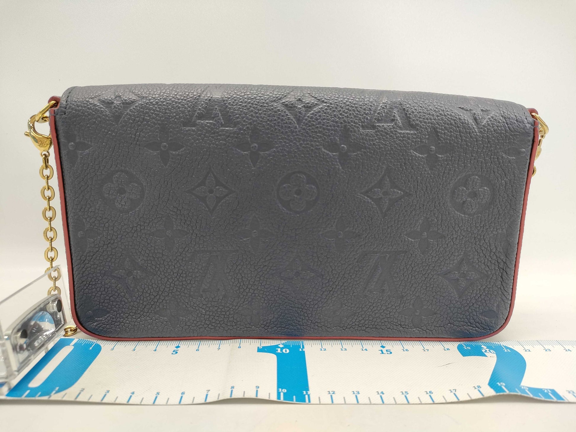 LOUIS VUITTON LV Empreinte Pochette Felicie Shoulder Bag Marine Rouge Shoulder Bag