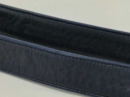 CHANEL Lambskin Chain Shoulder Bag Navy