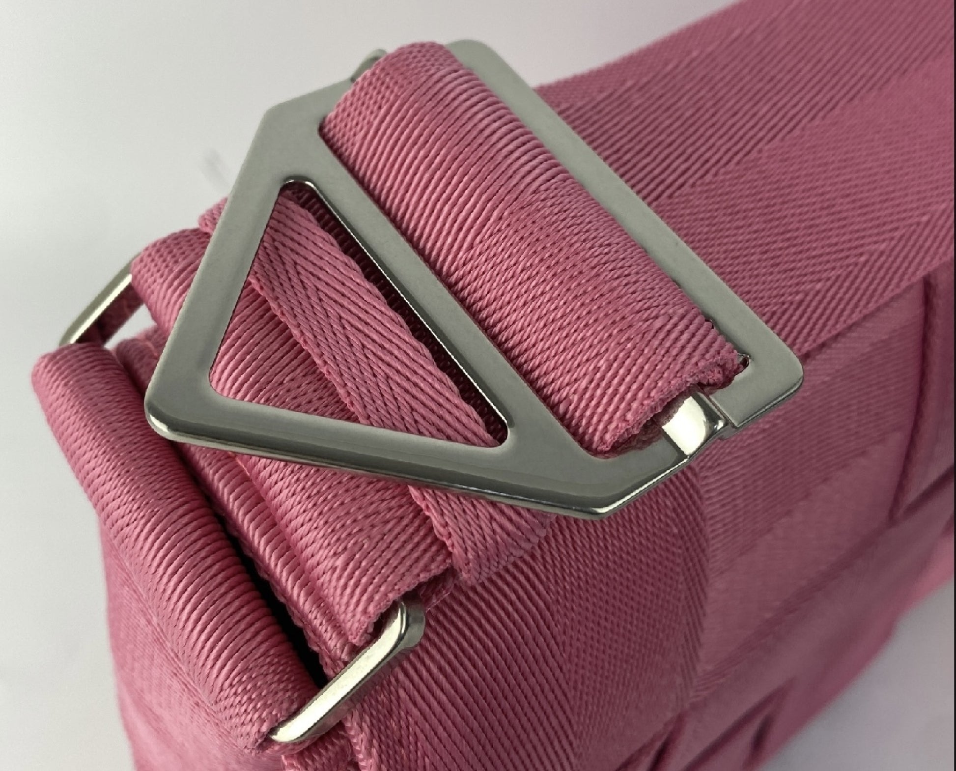 BOTTEGA VENETA Maxi Intrecciato Cassette Canvas Shoulder Bag, Pink
