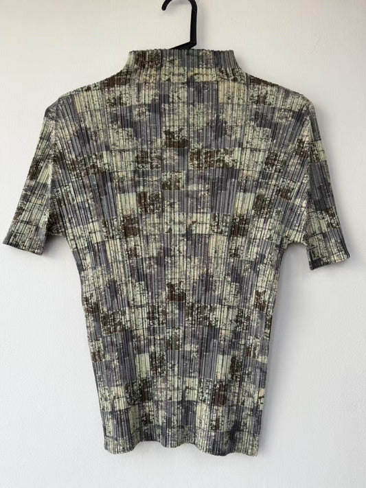 ISSEY MIYAKE PLEATS PLEASE Natural Marble Texture Size 3 Top