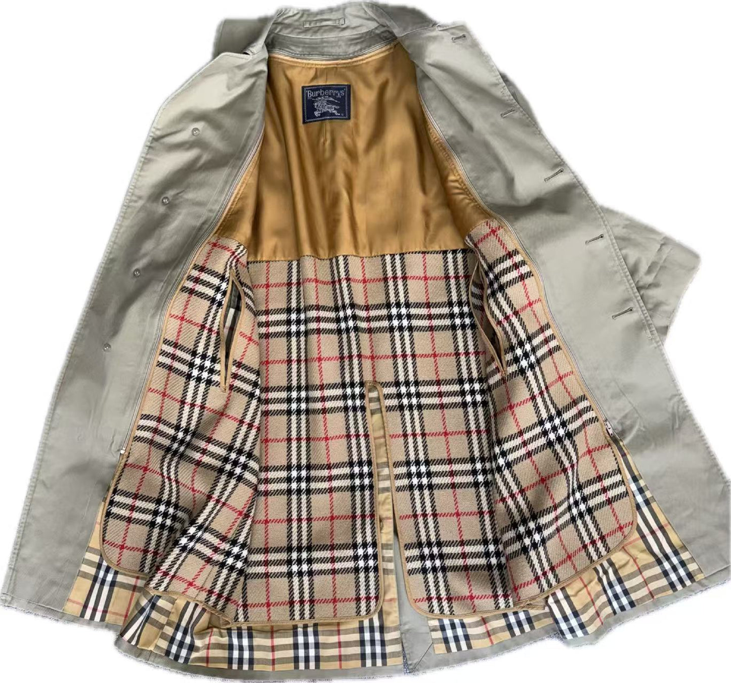 BURBERRY Burberry London Iridescent Lined Trench Coat Size 165 C-TK83 Cardigan