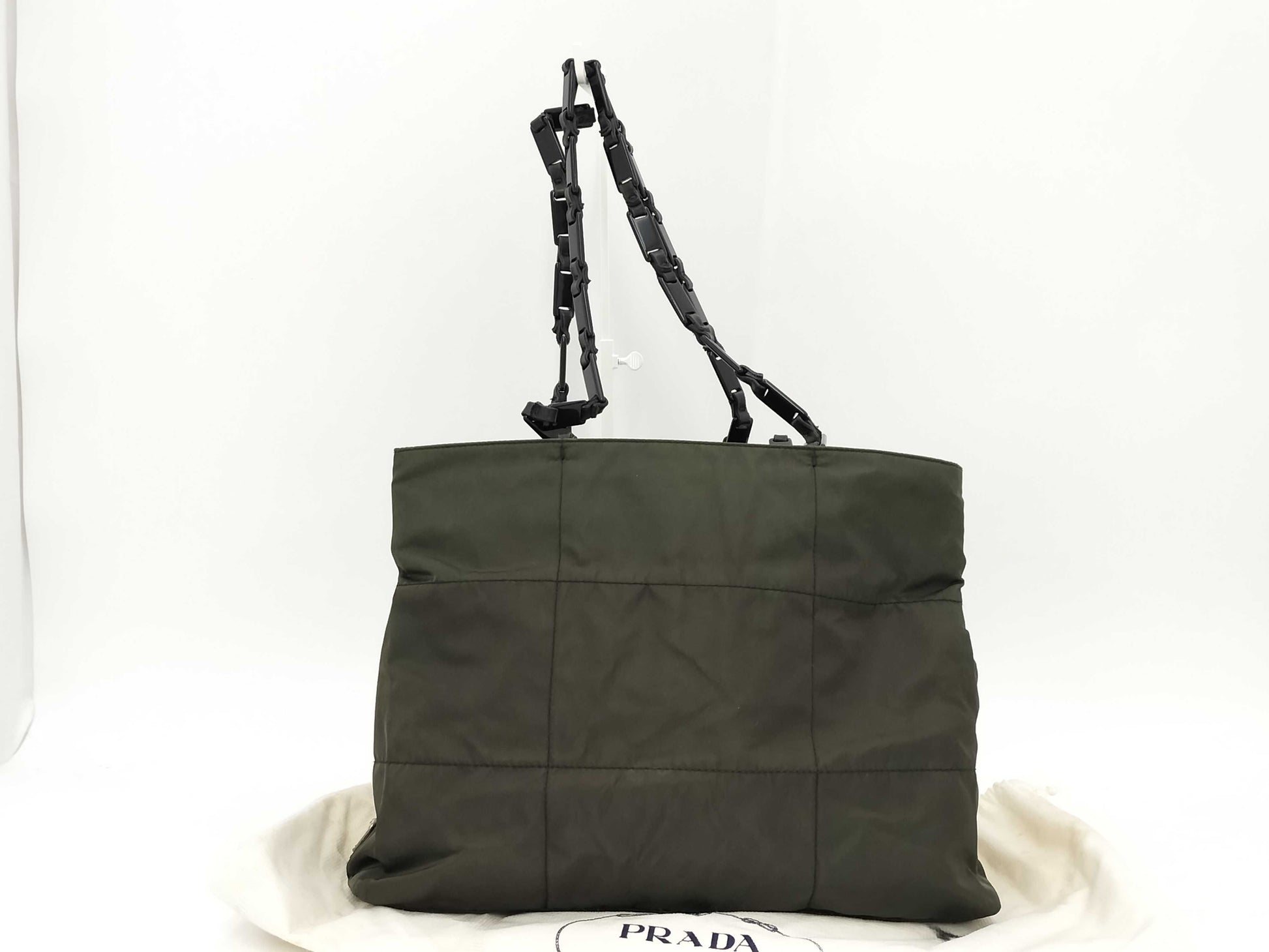 PRADA Prada Shoulder Bag Green Tote Bag