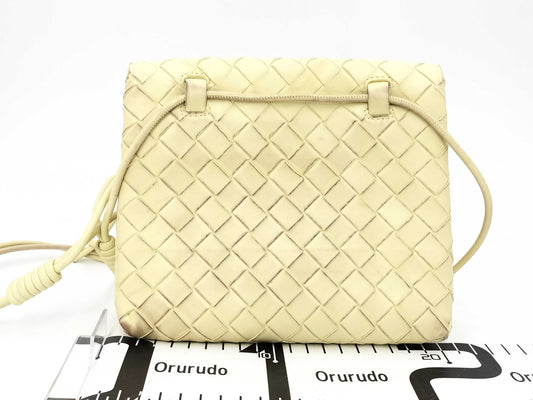 BOTTEGA VENETA Intrecciato Shoulder Bag Yellow