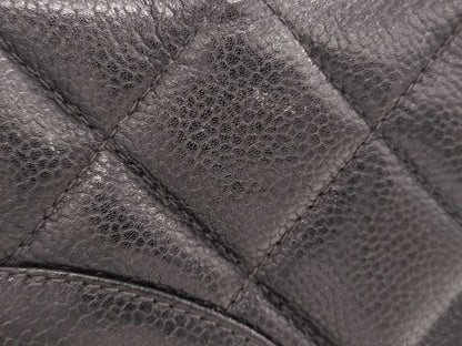 CHANEL Caviar Skin Tote Bag, Reproduction Tote Bag, Large Coco Mark, Matelasse, Black Tote Bag