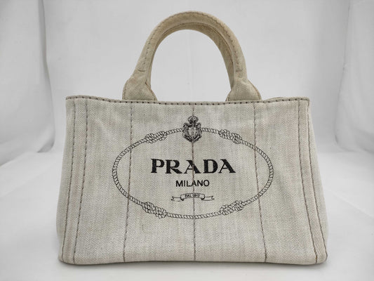 PRADA PR Canapa White Handbag