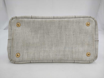 PRADA PR Canapa White Handbag
