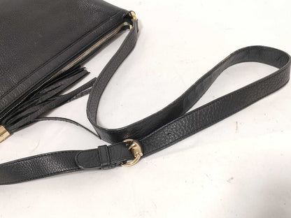 GUCCI Soho Handbag, Leather, Black, 308361, Shoulder Bag