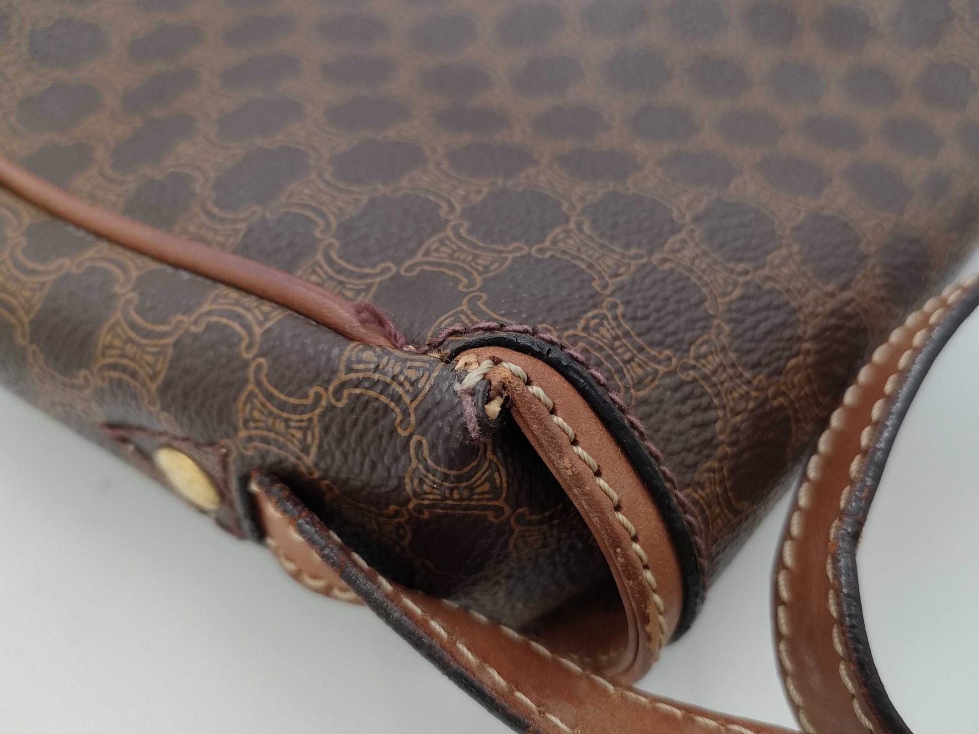 CELINE Macadam Shoulder Bag