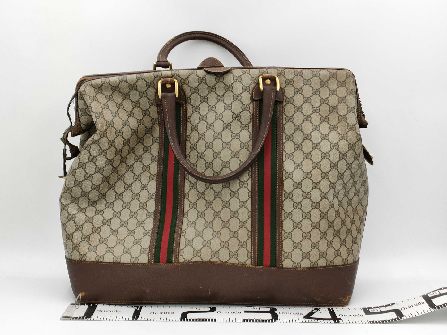 GUCCI Boston Bag GG Pattern Boston Bag