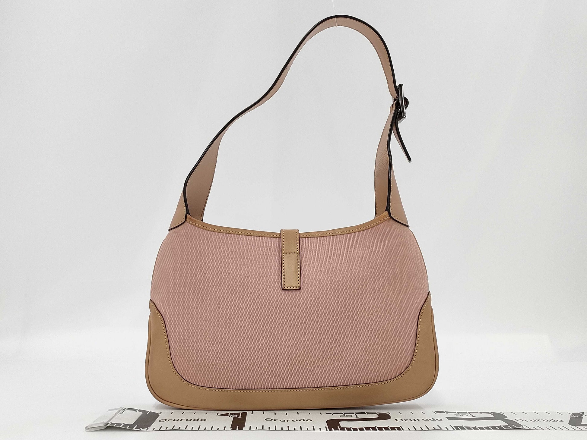 GUCCI GUCCI Shoulder Bag Jackie Pink Brown Suede Leather Women's Handbag