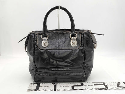 GUCCI GUCCI Dialux Snowgram Boston Bag Black Handbag