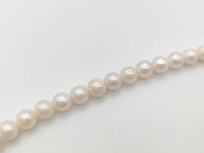 Pearl diameter approximately 6.5mm-6.8mm, Sterling Silver, 29.3g, Necklace 
