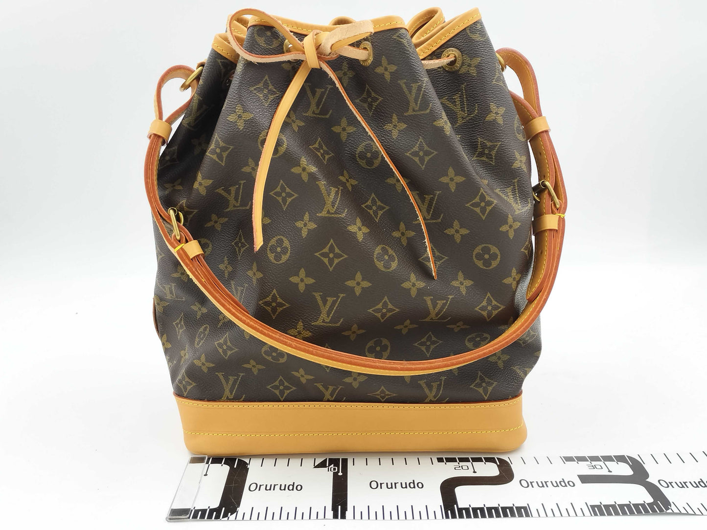 LOUIS VUITTON LV Monogram Noe Shoulder Bag Brown PVC Leather Women's Tote Bag