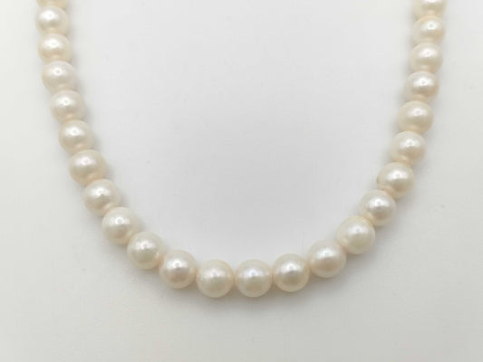 Pearl diameter approximately 5.9mm-6.3mm, Sterling Silver, 25.0g, Necklace 