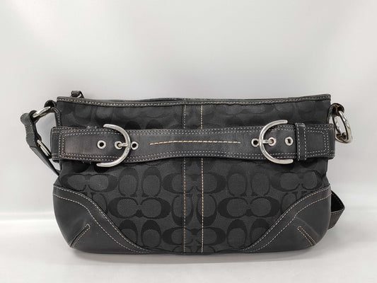 COACH Shoulder Bag Black Signature M0968-F07077 Shoulder Bag