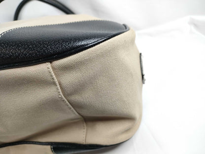 PRADA Prada Canvas Leather Handbag