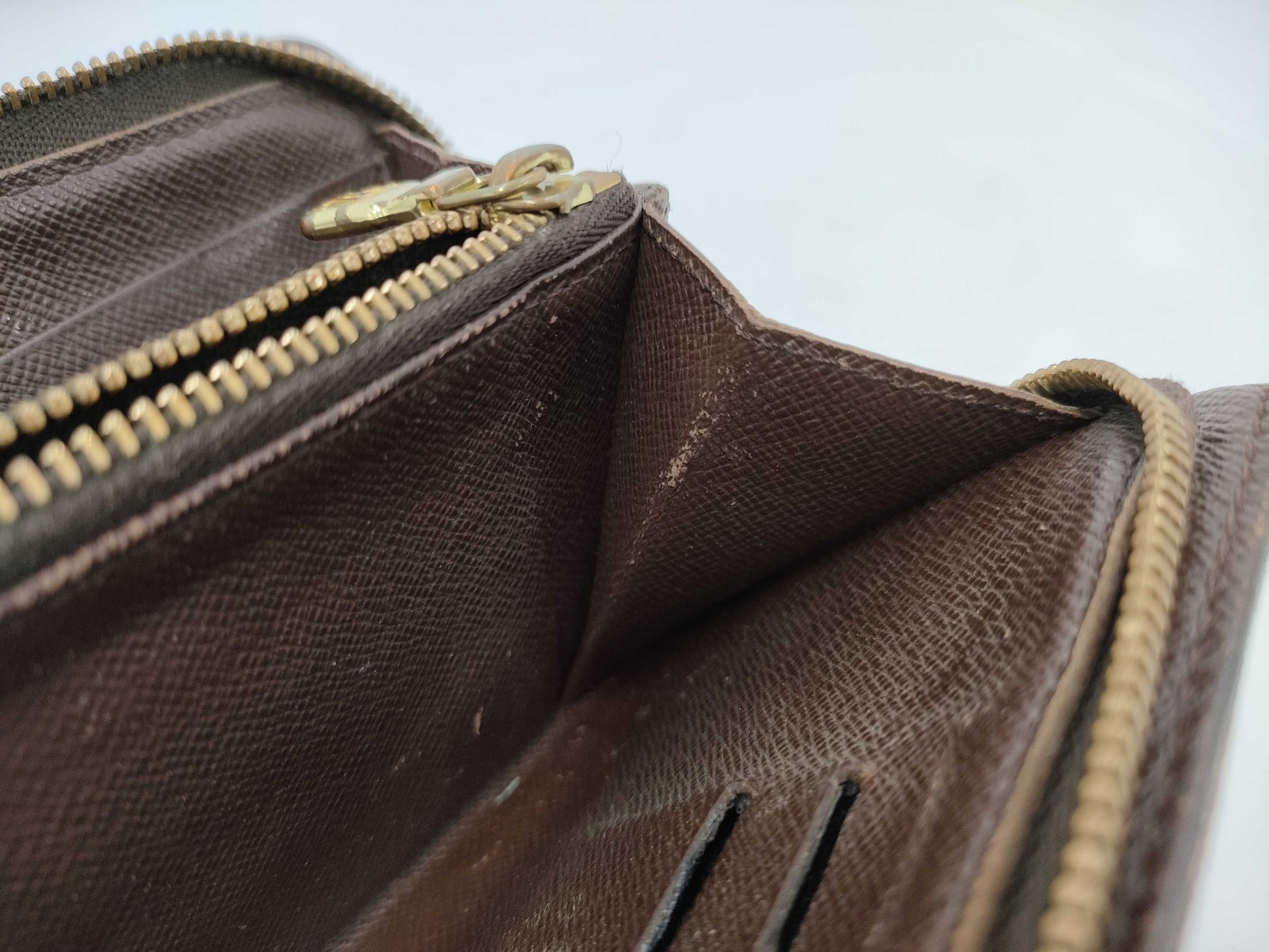 LOUIS VUITTON Damier Porte Monnaie Zippy Wallet Long Wallet