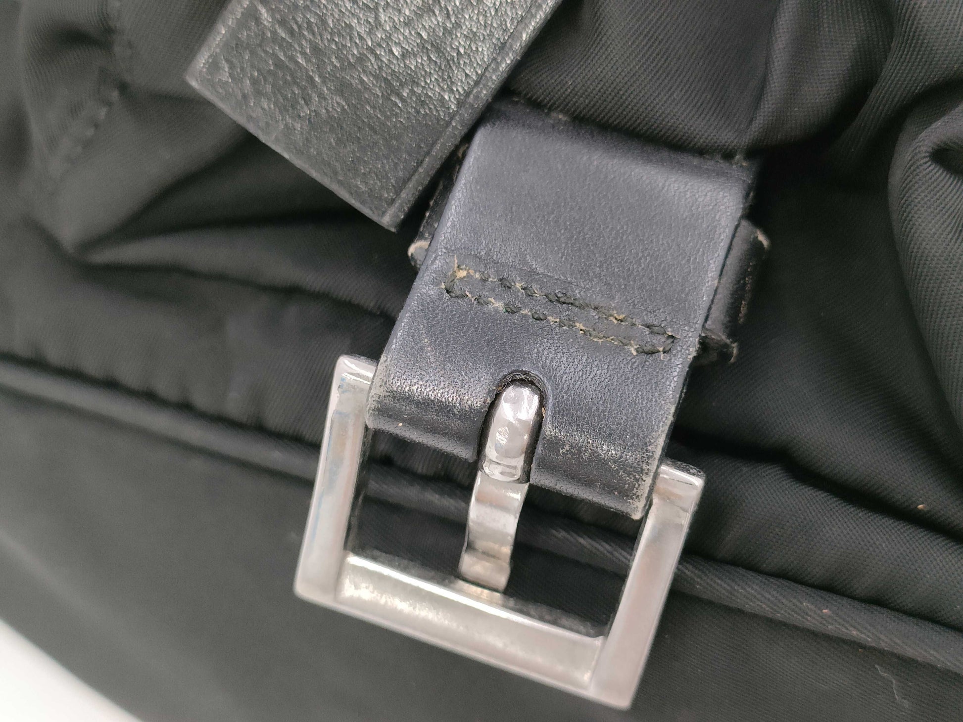PRADA PRADA Nylon x Leather Backpack Rucksack