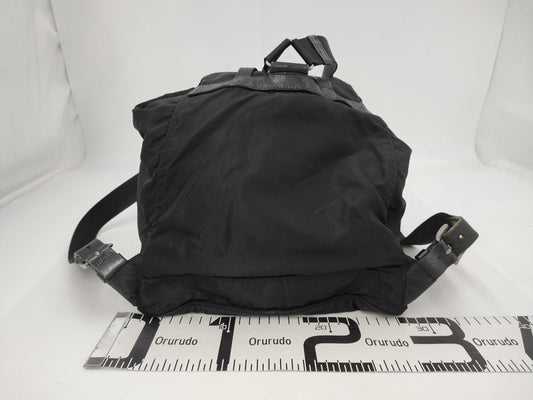 PRADA PRADA Nylon x Leather Backpack Rucksack