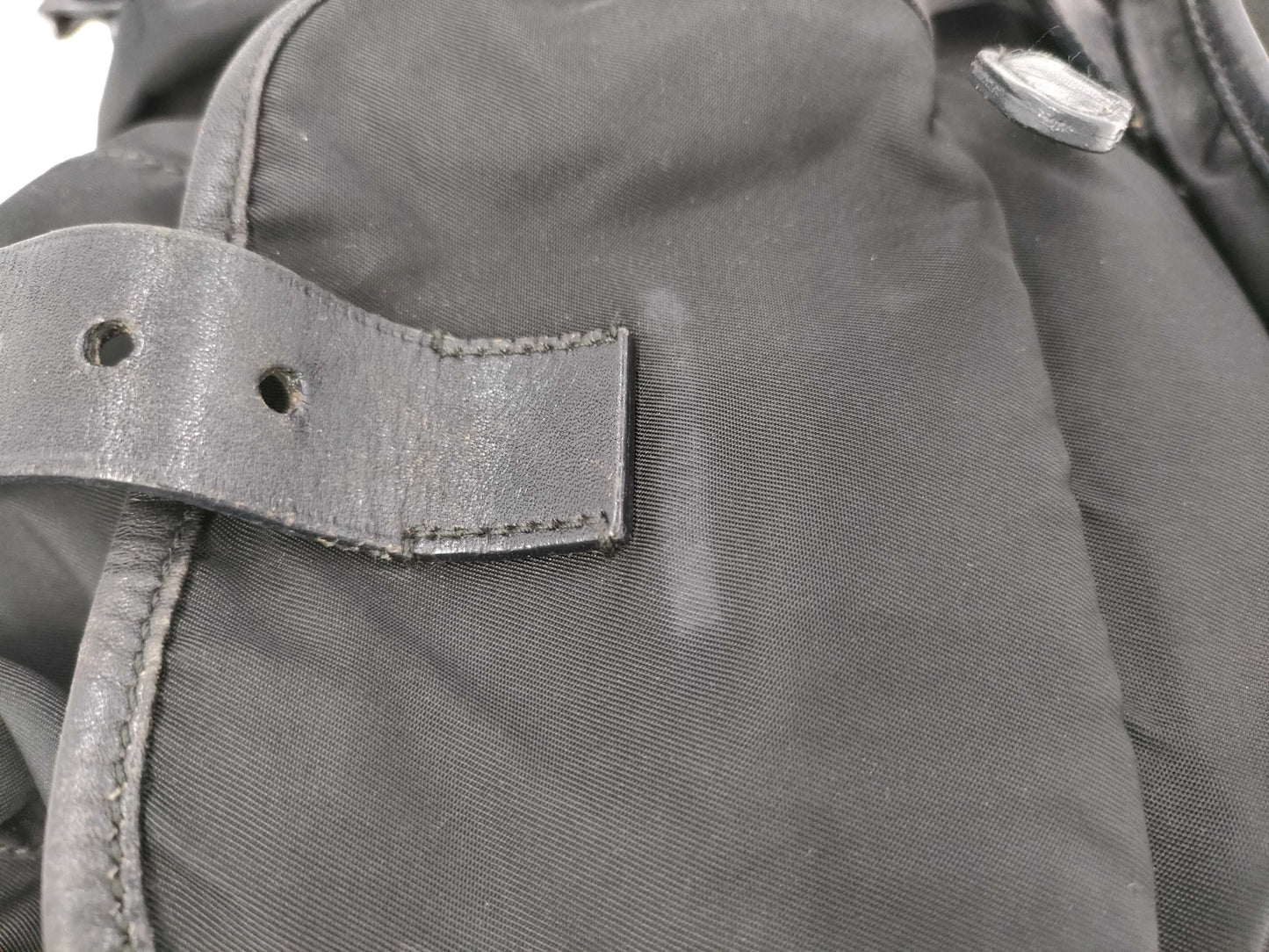 PRADA PRADA Nylon x Leather Backpack Rucksack