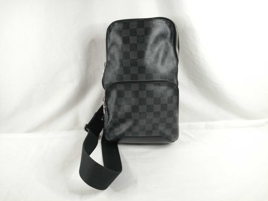 LOUIS VUITTON N41719 Damier Graphite Louis Vuitton Damier Graphite Avenue Sling Bag N41719 Shoulder Bag