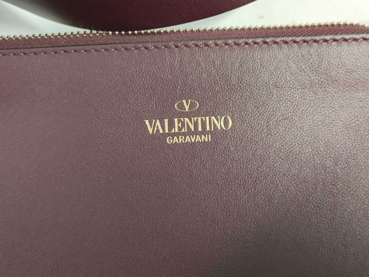 VALENTINO RED VALENTINOV logo tote bag