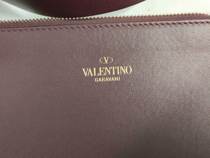VALENTINO RED VALENTINOV logo tote bag