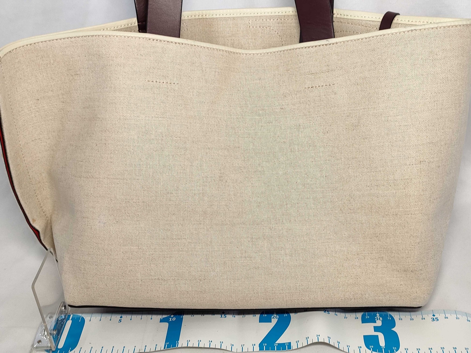 VALENTINO RED VALENTINOV logo tote bag