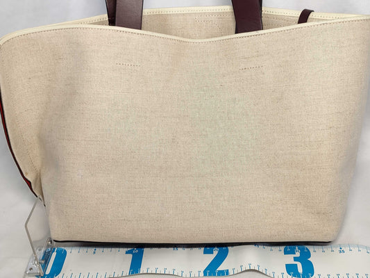 VALENTINO RED VALENTINOV logo tote bag
