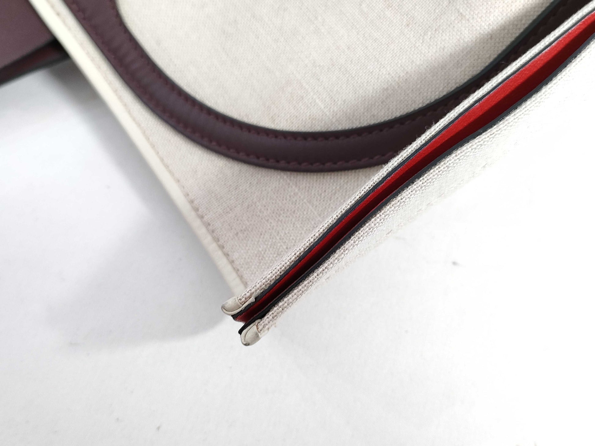 VALENTINO RED VALENTINOV logo tote bag