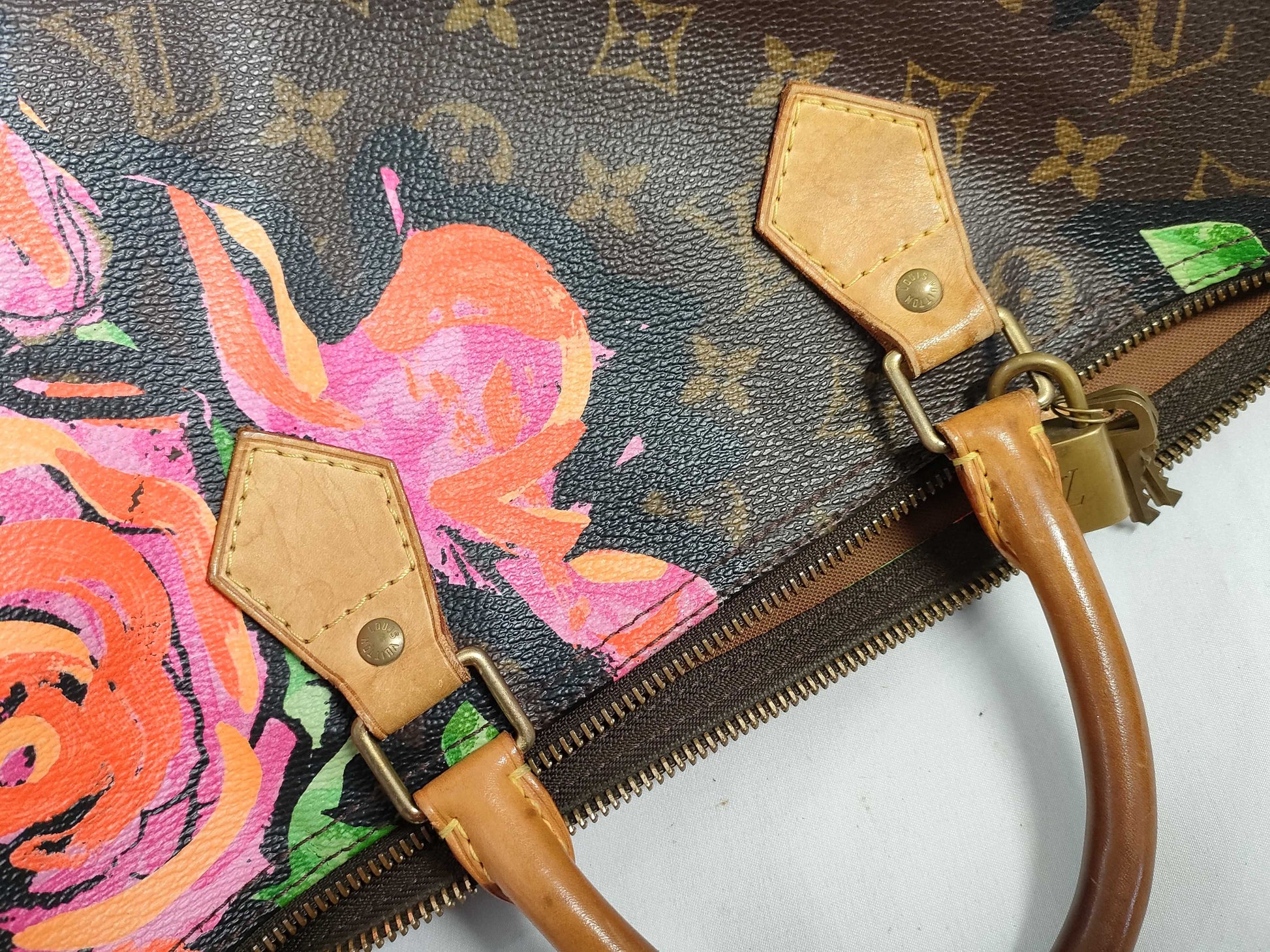 LOUIS VUITTON M48610 Monogram LOUIS VUITTON Monogram Rose Speedy 30 M48610 Handbag